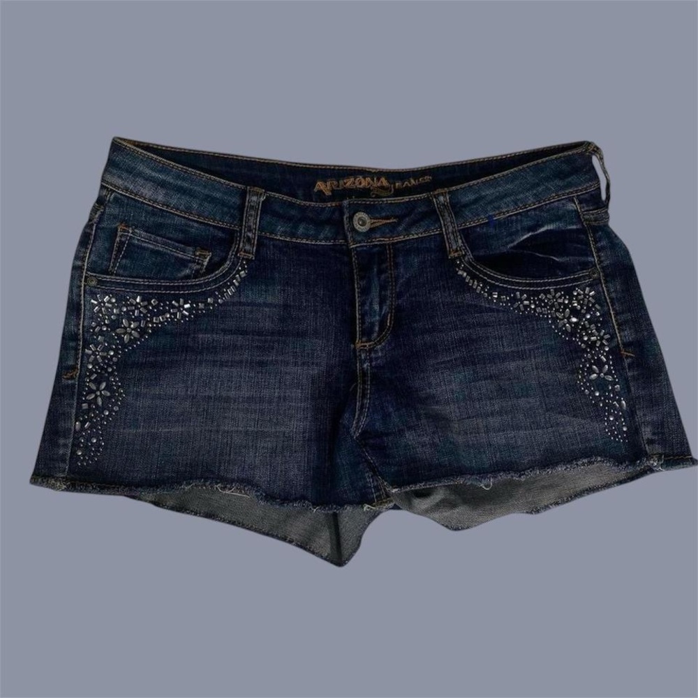 Blue bedazzled Arizona jeans shorts woman size 9